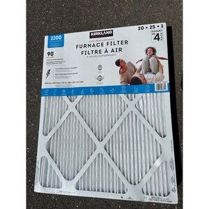 Kirkland high performance 20x25x1 Furnace Filter - 4 pack - new and sealed